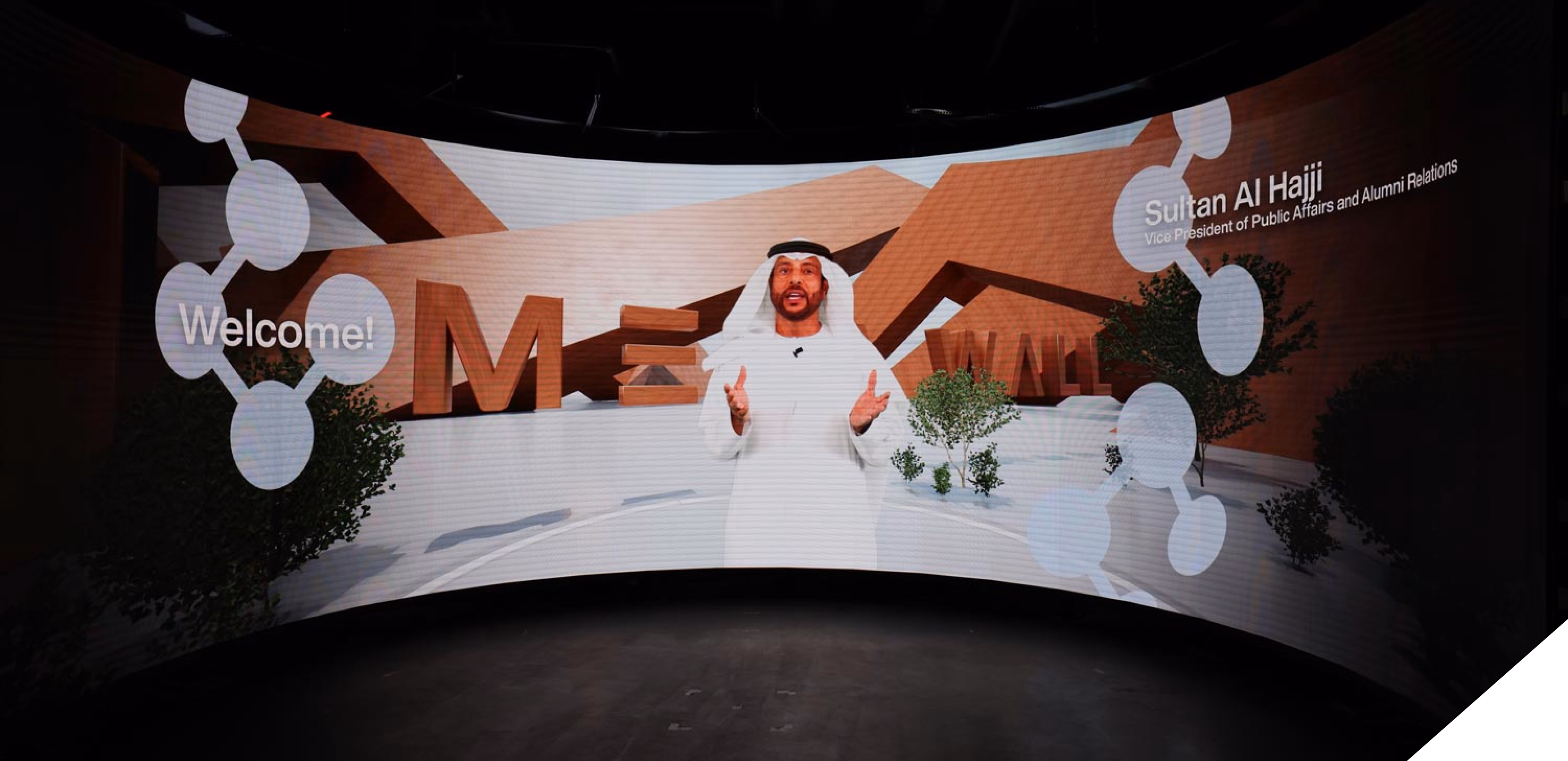 MBZUAI LED Welcome wall